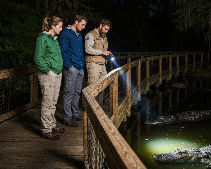 Gatorland Nighttime Flashlight Tour