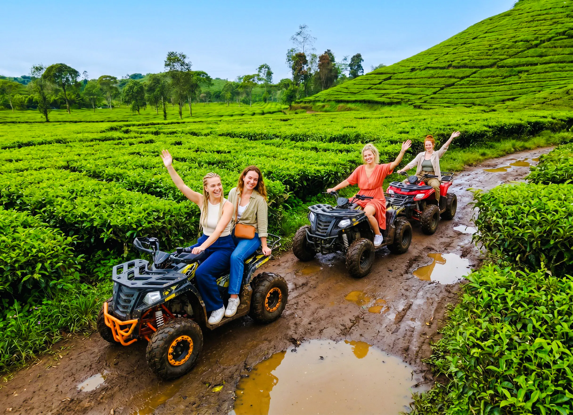 Bandung Ciwidey ATV, Rancabali Tea Plantation and Jiwanta Hot Springs Day Trip