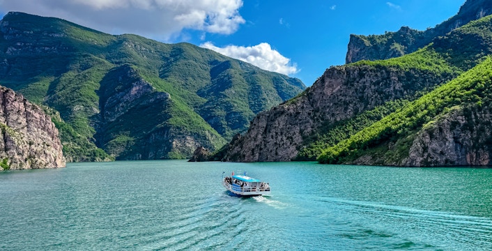 Komani Lake And Shala River