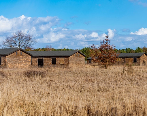 Barracks 38 and 39 in Sachsenhausen Concentration Camp - This is a Photograph of Barracks 38 and 39 in Sachsenhausen Concentration Camp