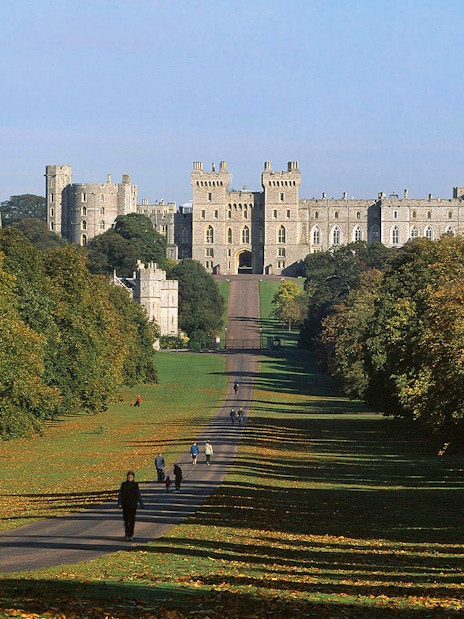 Windsor Castle view from the Long Walk, included in The London Pass.