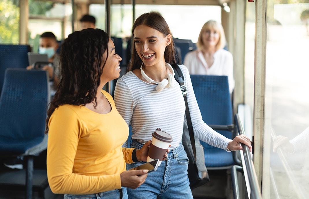Women on bus