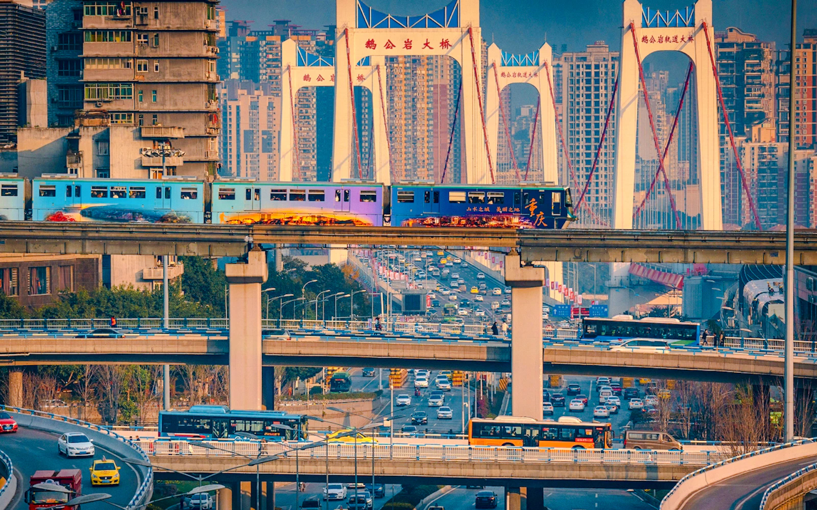 Chongqing City Highlights Guided Tour in English: Liziba Station and Ciqikou Image 2