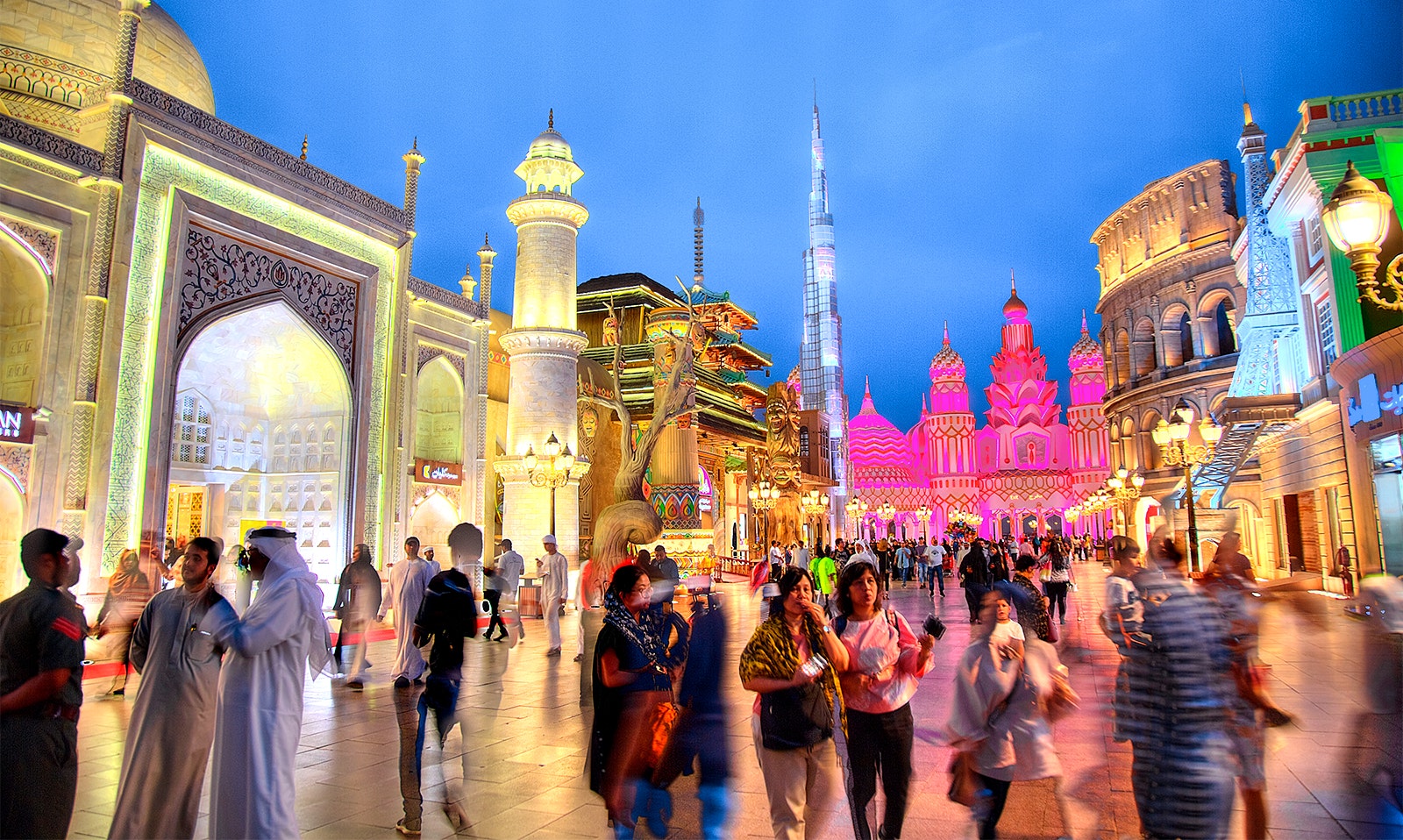 Tourist exploring Global Village Dubai