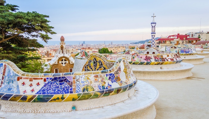 Inside Park Guell