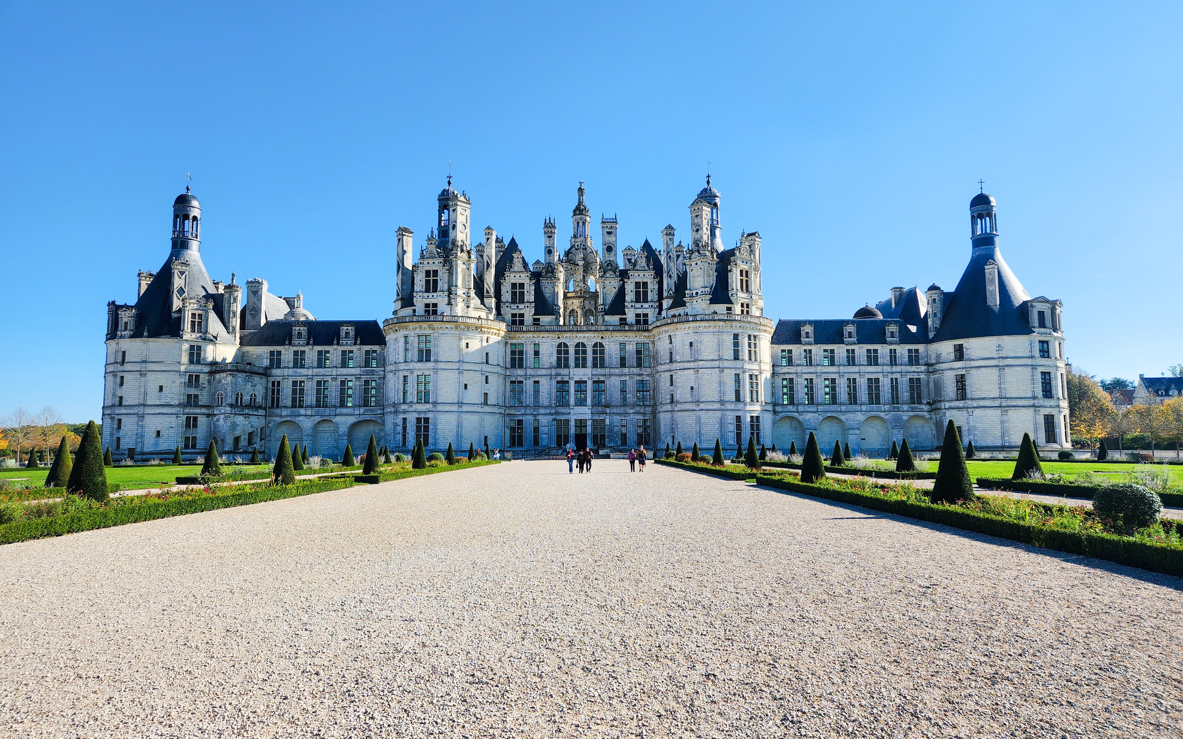 Chambord Castle in France with its distinctive French Renaissance architecture.