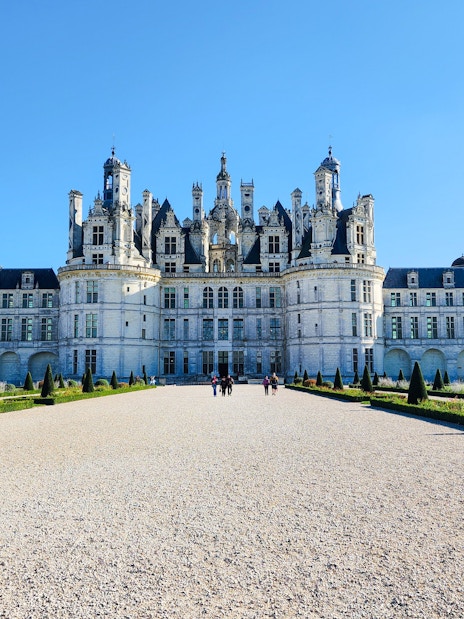 Chambord Castle in France with its distinctive French Renaissance architecture.