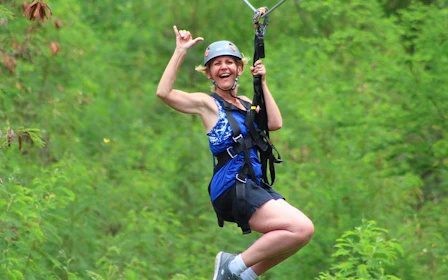 Six Zipline Adventure with Modern Braking System and Expert Guides