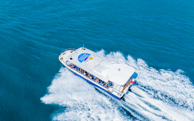 Speedboat Southern Albatross cruising in Singapore waters.