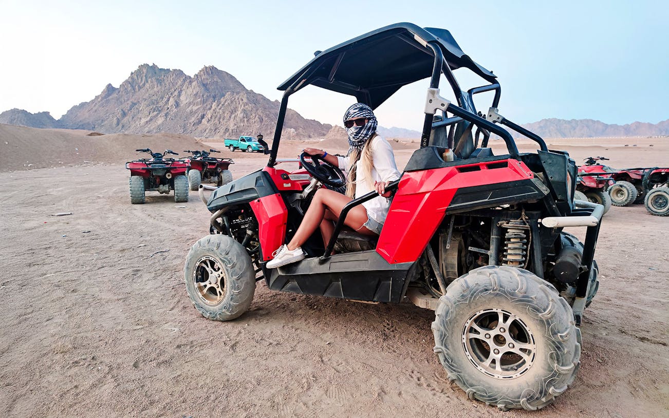 de hurghada: passeio de quadriciclo, safári de camelo, observação de estrelas e jantar com traslados do hotel de ida e volta-1