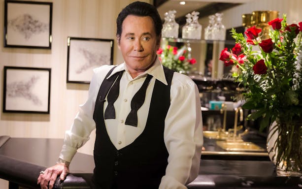 Wayne Newton in a dressing room before the Up Close and Personal stage performance
