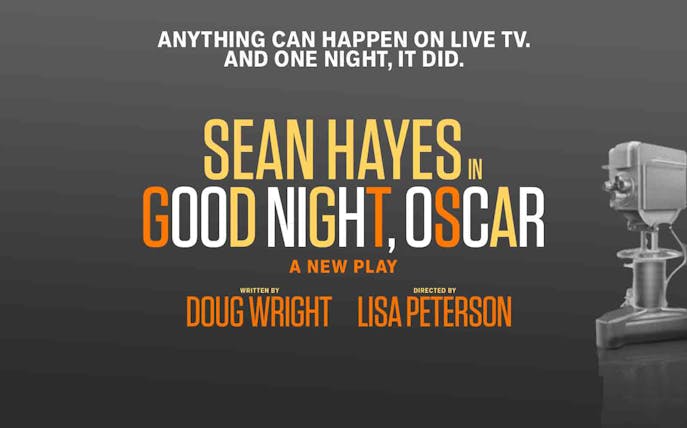 Sean Hayes stars in "Good Night, Oscar," a new play by Doug Wright, directed by Lisa Peterson.