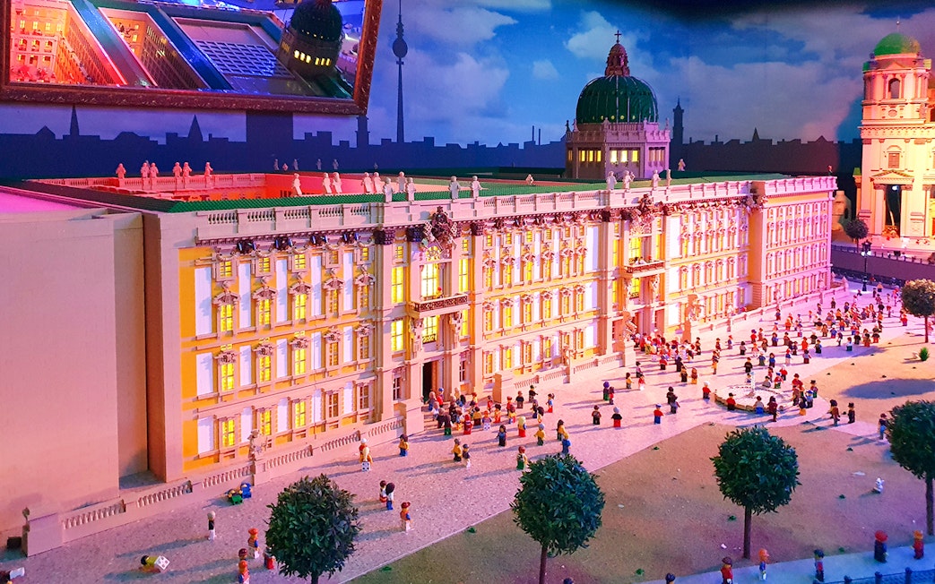 Miniature Berlin landmarks at MINILAND in LEGOLAND Discovery Centre Berlin.