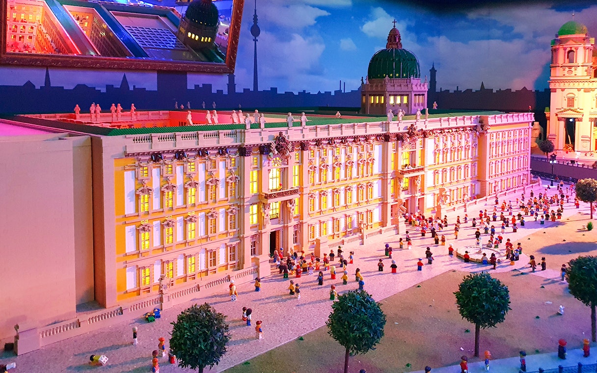 Miniature Berlin landmarks at MINILAND in LEGOLAND Discovery Centre Berlin.