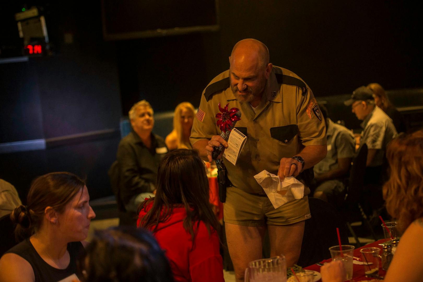 Dinner theater performance at Marriage Can Be Murder, Las Vegas, with interactive audience participation.