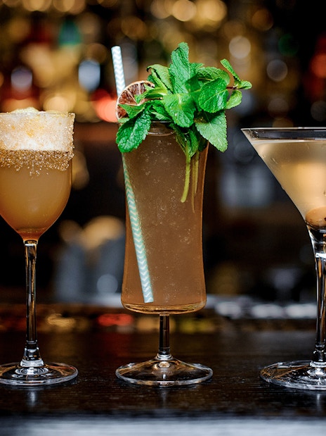 Cocktails at Tablao Flamenco Las Setas bar in Seville.