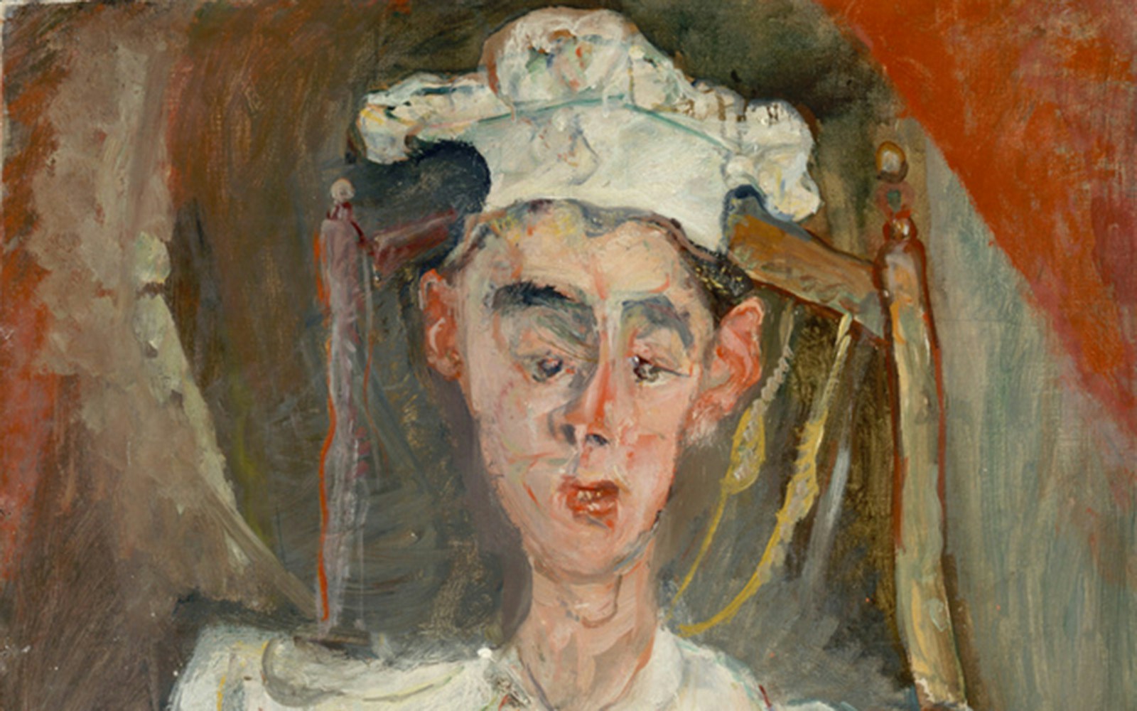 Chaïm Soutine's "The Little Pastry Chef" painting in Orangerie Museum, Paris, France.