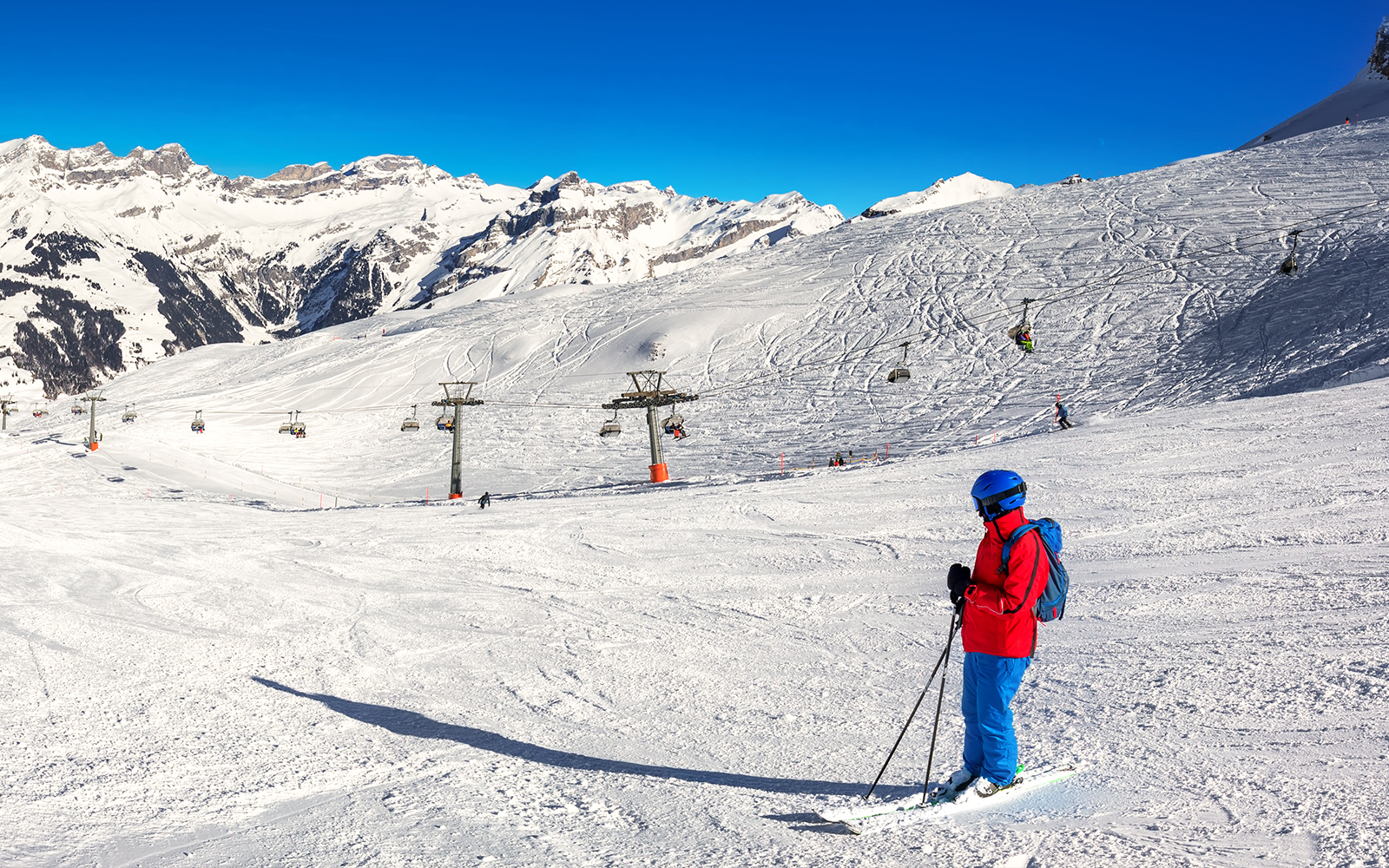 skiing at mount titlis