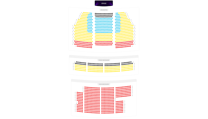 Broadway Theatre Seating Chart