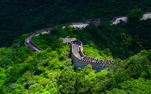 privater geführter wanderausflug zur chinesischen mauer in mutianyu ab peking: frühbucher-tour oder tour bei sonnenuntergang mit reiseleiter-1