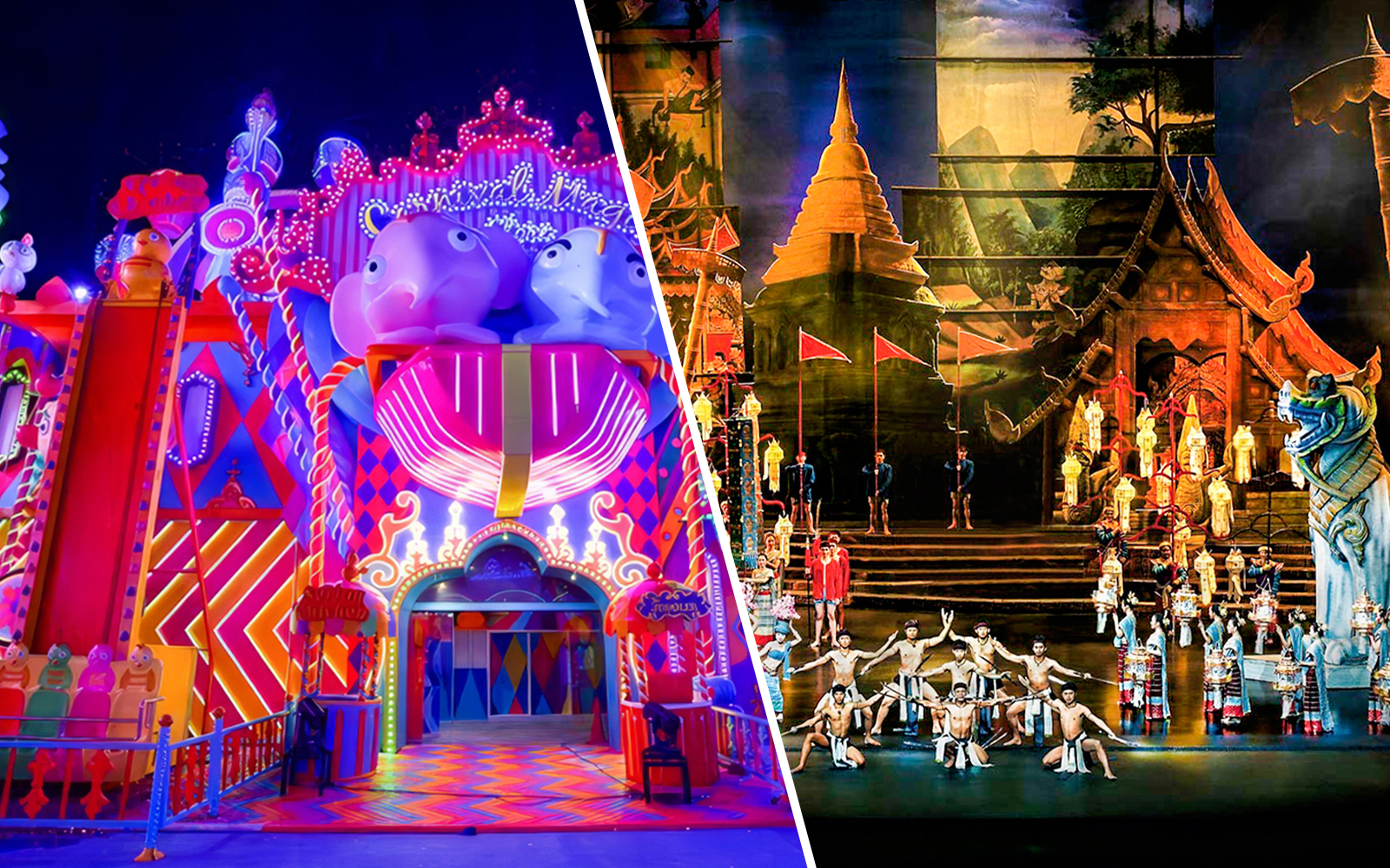 Combo (Save 18%): Carnival Magic + Siam Niramit Show Tickets with Dinner