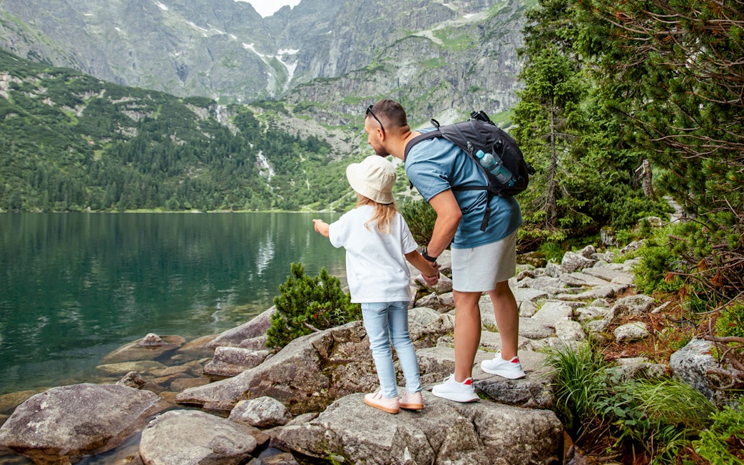 Father and Daughter at Morskie Oko Lake