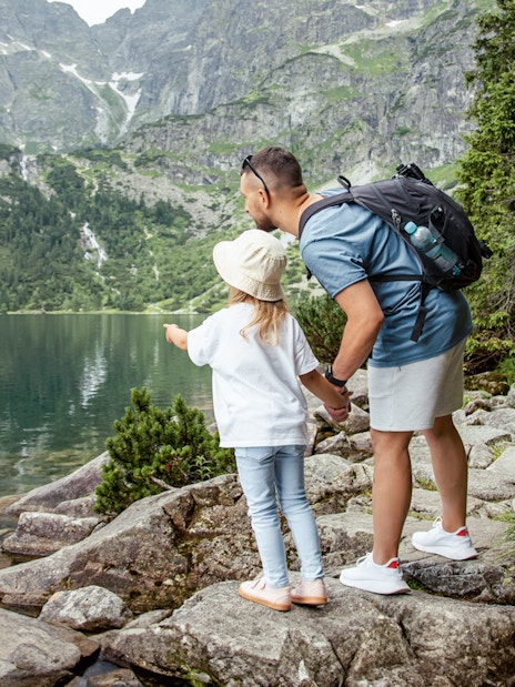Father and Daughter at Morskie Oko Lake