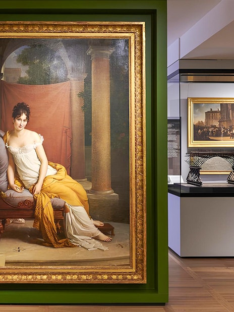 Carnavalet Museum exhibition with historical portraits and artifacts in Paris.