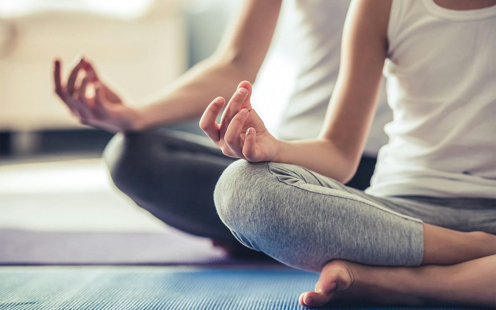 People practicing yoga meditation in Dubai.