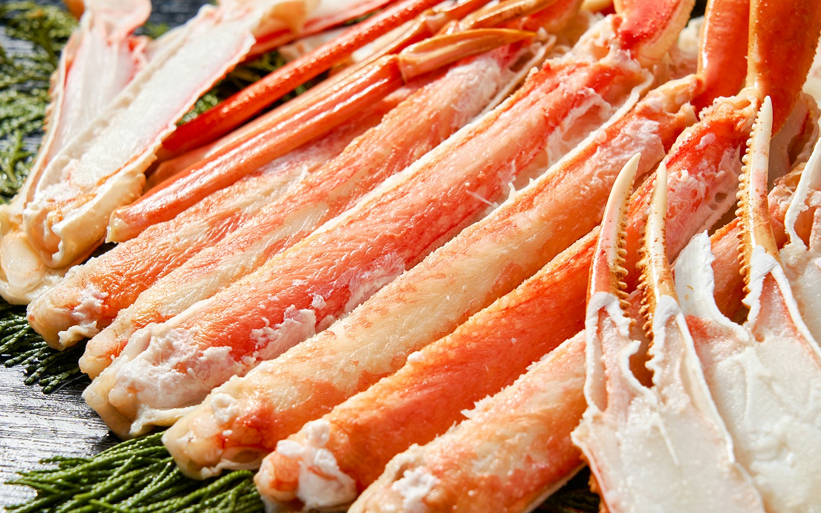Buffet-style crab legs