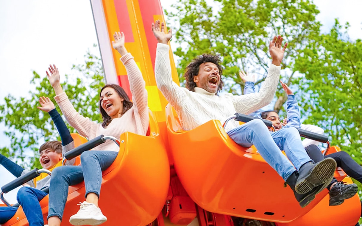 Guests enjoying a ride at LEGOLAND Deutschland.