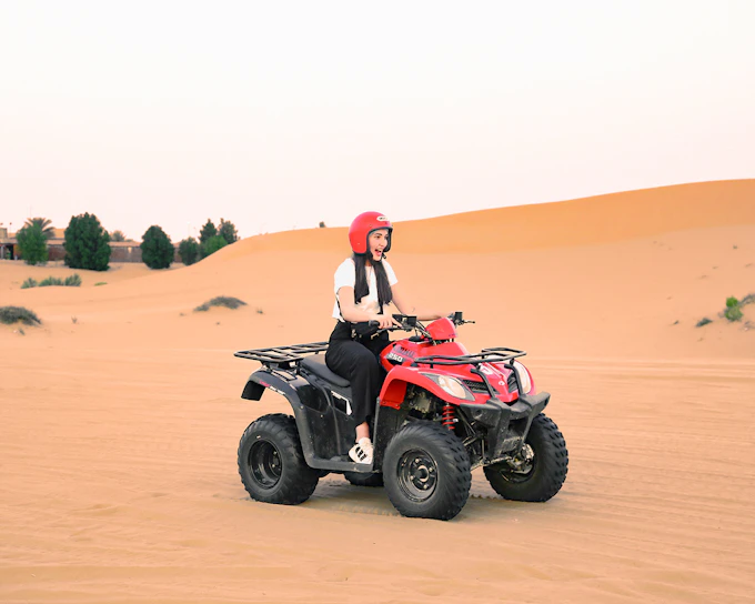 Abu Dhabi Desert Quad Bike Adventure with Bedouin Camp Activities & Transfers