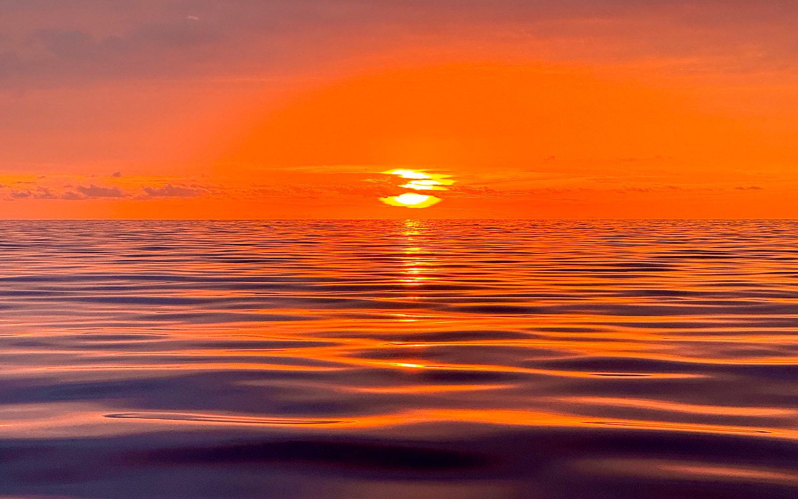 Sunset over ocean during Private Dolphin & Whale Watching Cruise, Gran Canaria.