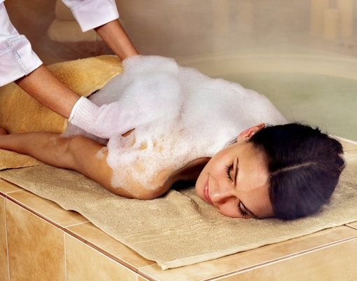 Caldea Spa Hammam baths in Andorra.