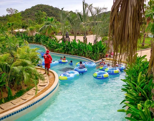 Waterslides at Ramayana Water Park