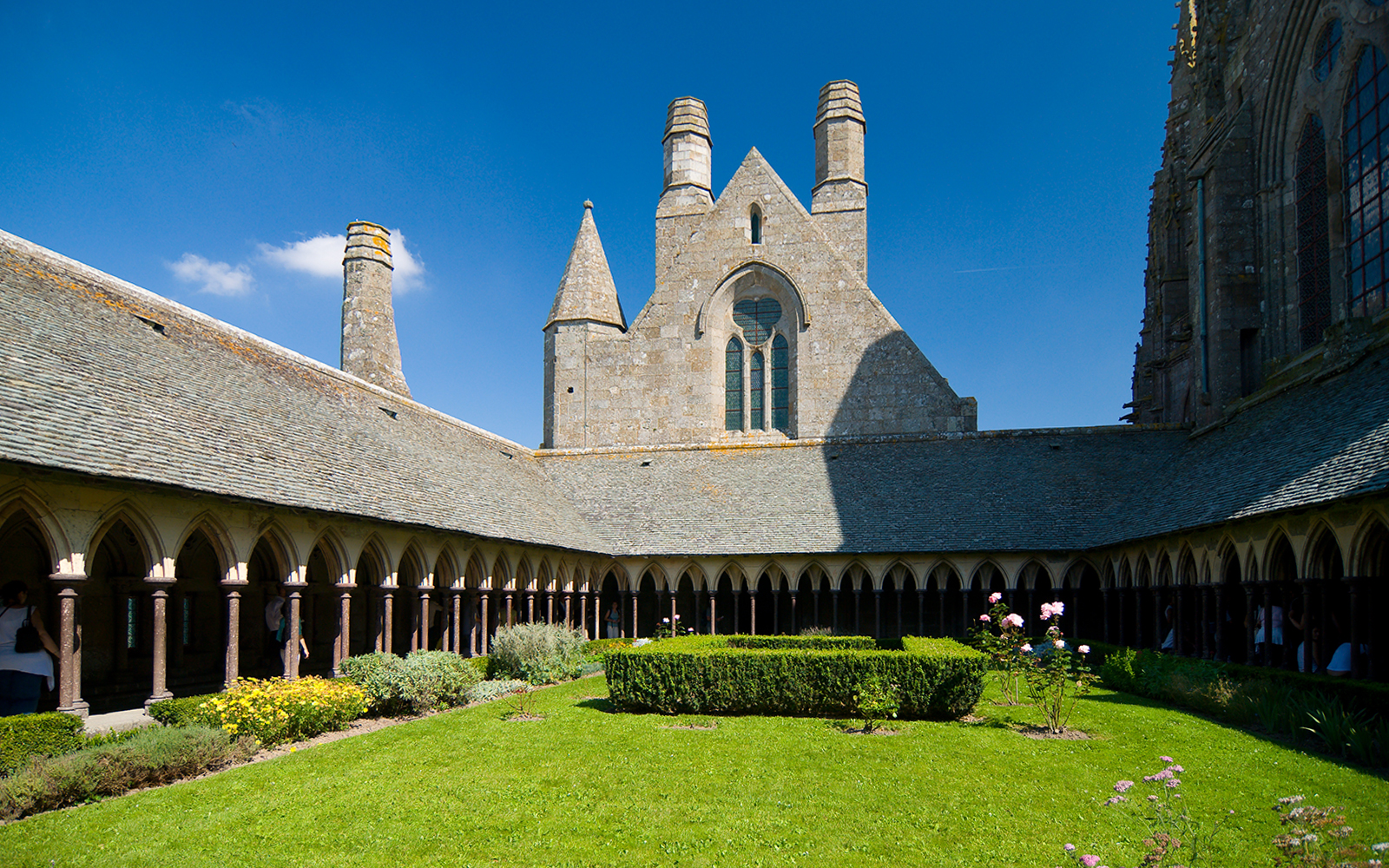 Mont Saint-Michel Abbey Cloister Garden