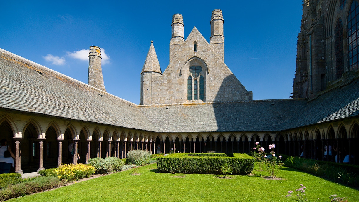 Mont Saint-Michel Abbey Cloister Garden