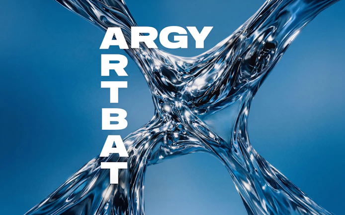 Argy and Artbat event poster for Hi Ibiza with abstract design.