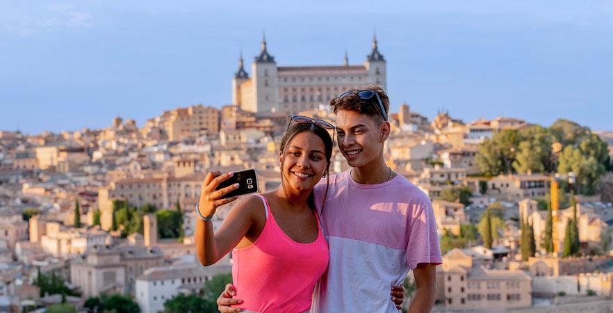 Tourists on a Madrid to Toledo Full Day Tour