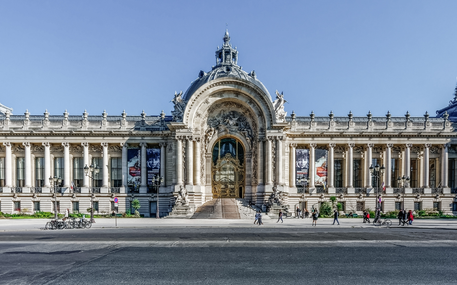 Petit Palais facade during Paris walking tour.