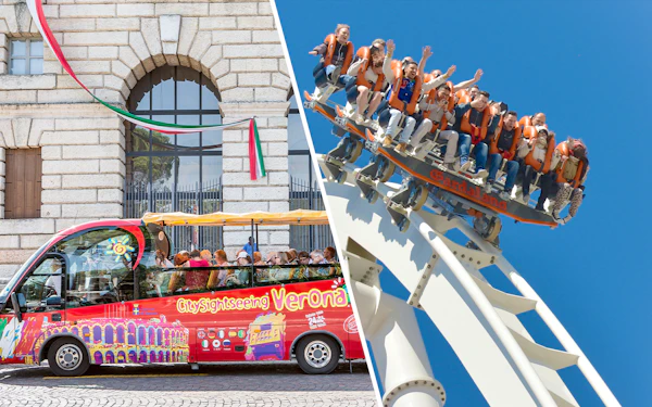 Combo: Verona Hop-On Hop-Off Bus Tour + Gardaland Park Tickets