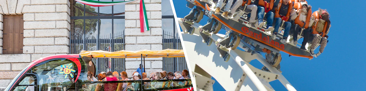 Combo: Verona Hop-On Hop-Off Bus Tour + Gardaland Park Tickets