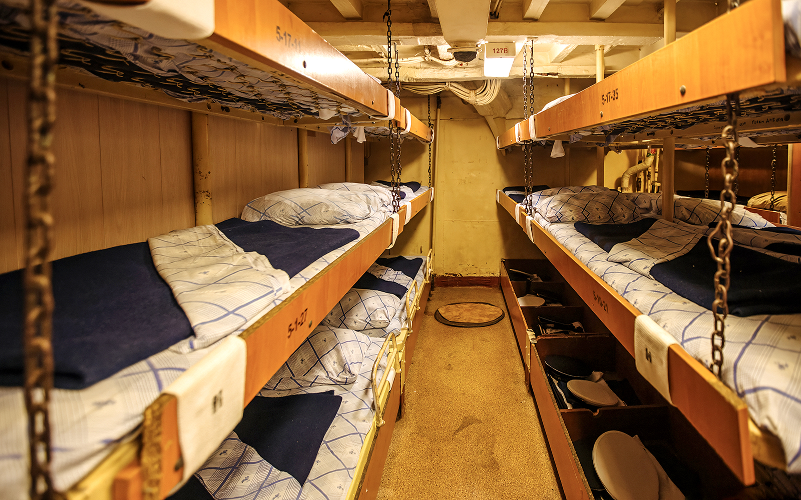 Navy Bunkbeds in USS Midway Museum
