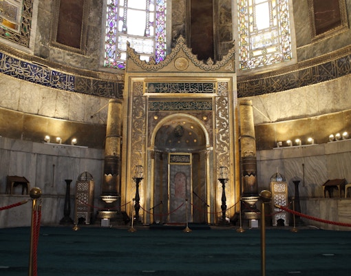 The Mihrab Inside the Hagia Sophia