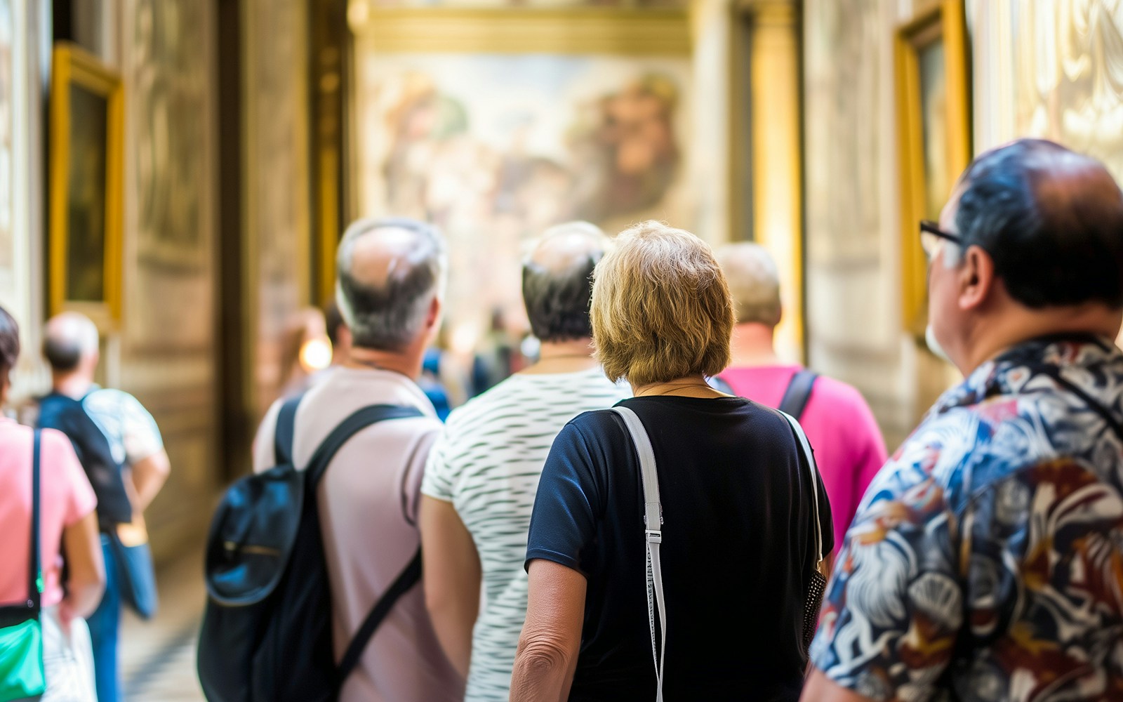 Visitors in the Sistine Chapel