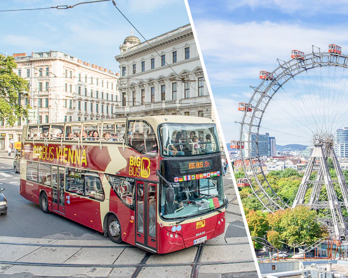 Combo (Save 16%): Vienna Hop-on Hop-off Bus Tour + Giant Ferris Wheel Tickets