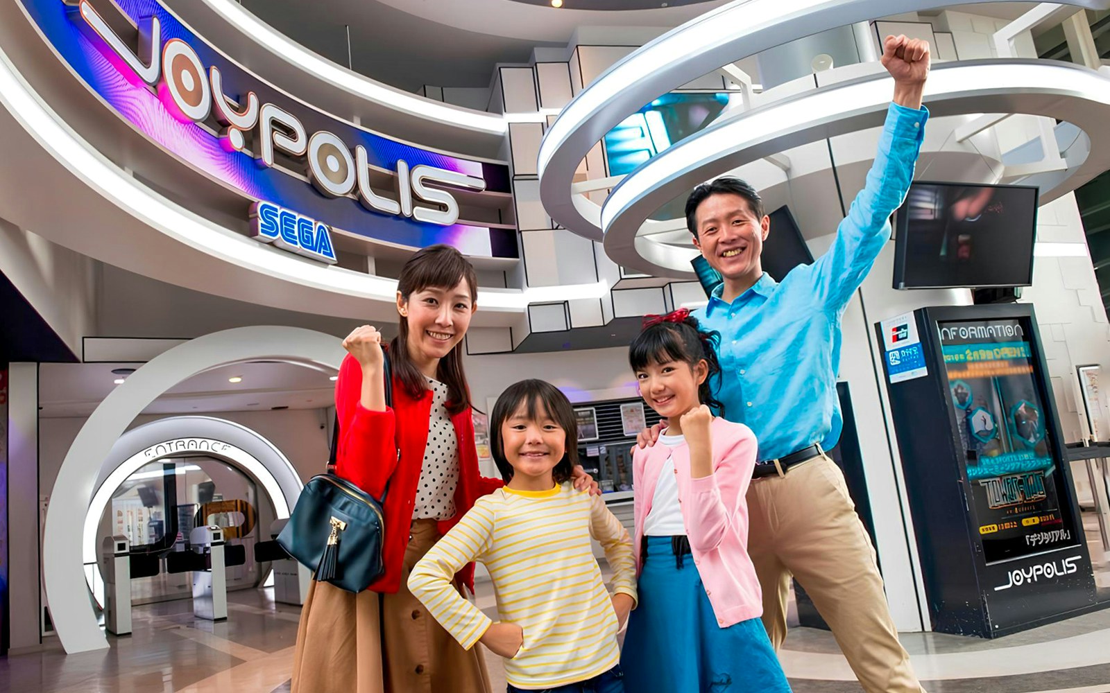 Tokyo Skytree 350M observation deck with city skyline, part of Joypolis 1 Day Passport tour.