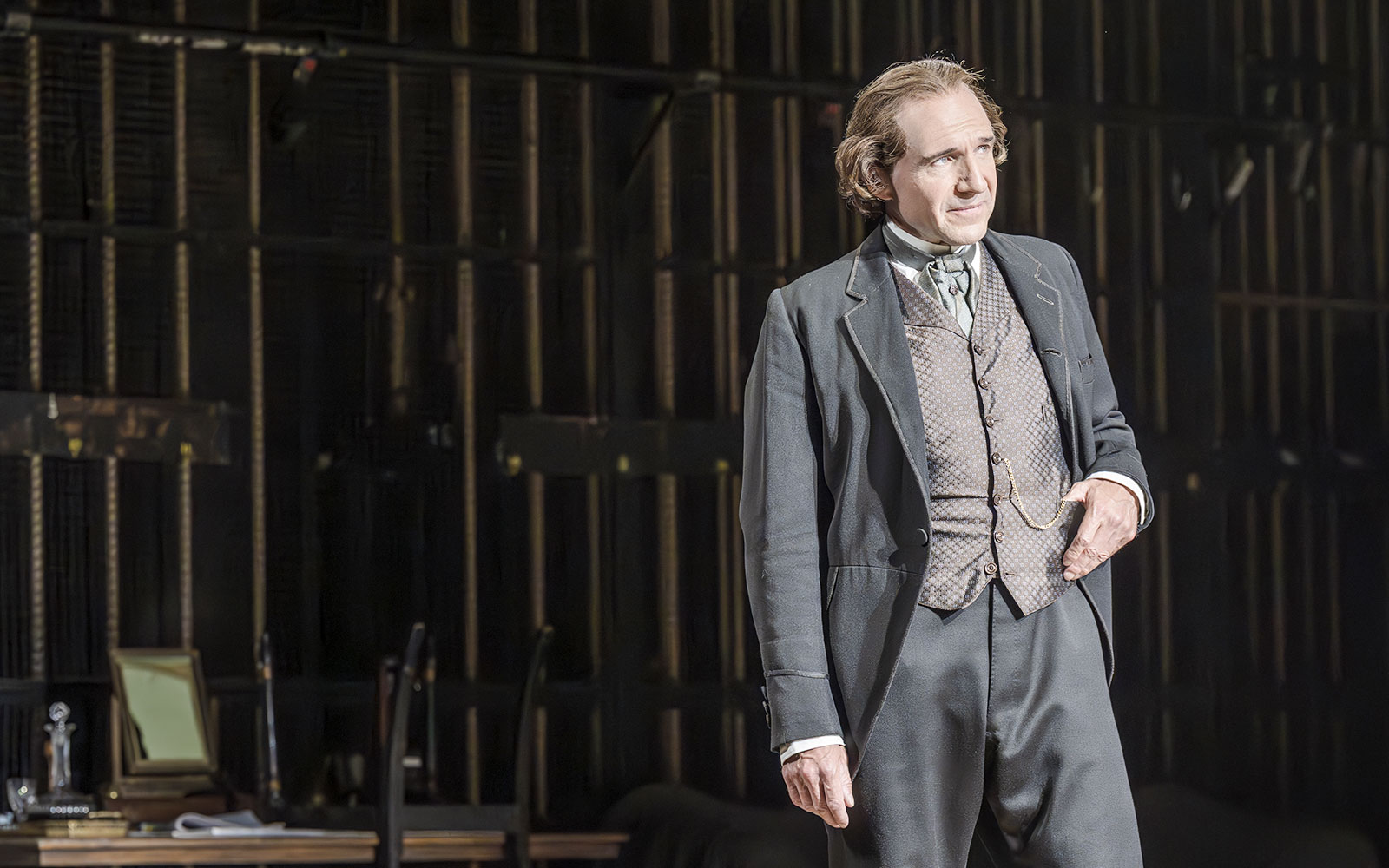 Performer on stage in Grace Pervades West End show.