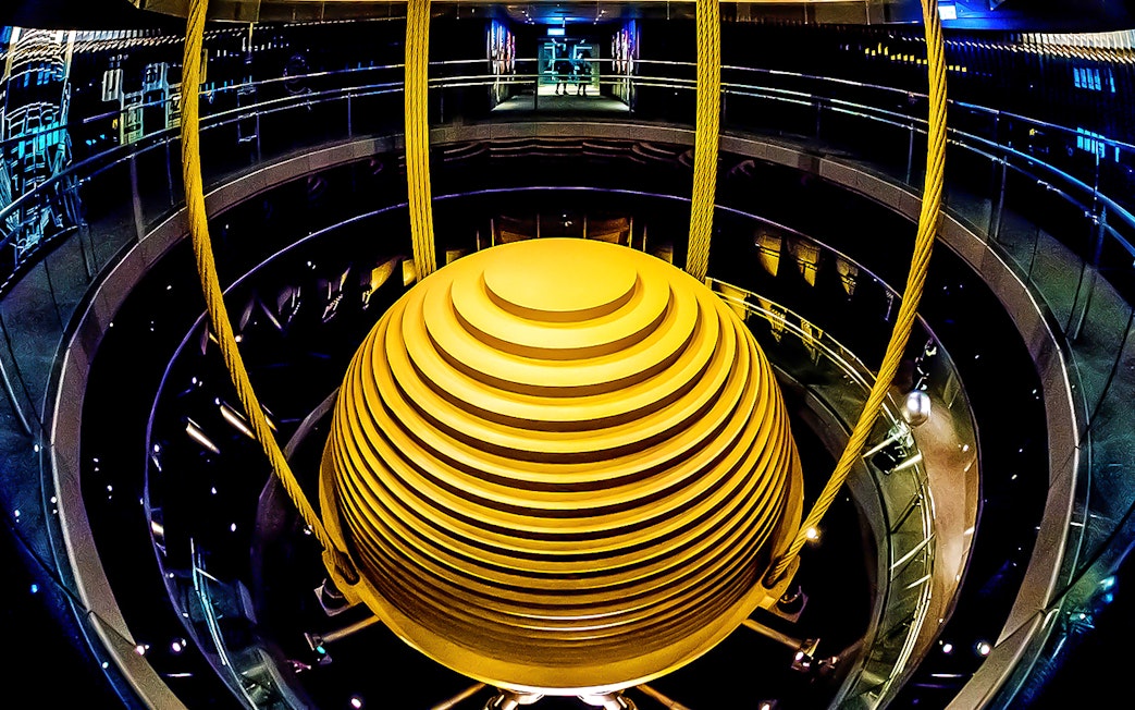 Taipei 101 Observatory damper ball, Taiwan.