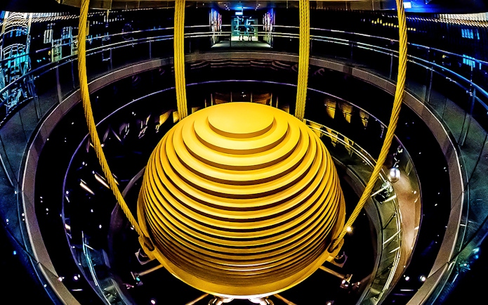 Taipei 101 Observatory damper ball, Taiwan.